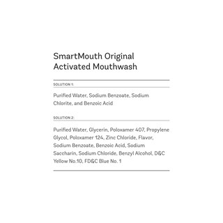 Foto 2 | Foto 2 | Enjuague Bucal Smartmouth Original Activated Fresh Mint Paquete De 50 - Venta Internacional.