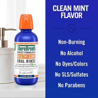 Foto 4 | Foto 4 | Enjuague Bucal Therabreath Healthy Gums Oral Rinse Clean Mint 473 Ml - Venta Internacional.