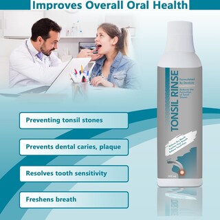 Foto 3 | Foto 3 | Enjuague Bucal Removedor De Piedras De Amígdalas Smilewellness 300 Ml Sabor A Menta - Venta Internacional.