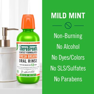 Foto 4 | Foto 4 | Enjuague Bucal Therabreath Fresh Breath Menta Suave Sin Alcohol 1 Litro - Venta Internacional.