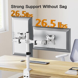 Foto 3 | Foto 3 | Soporte De Escritorio Ergear Para Monitores Duales De 13 A 34 Pulgadas Y Hasta 12 Kg Color Blanco - Venta Internacional.