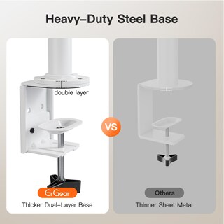 Foto 4 | Foto 4 | Soporte De Escritorio Ergear Para Monitores Duales De 13 A 34 Pulgadas Y Hasta 12 Kg Color Blanco - Venta Internacional.