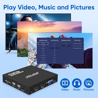 Foto 5 | Foto 5 | Reproductor Multimedia Para Tv Mypin 4k @30hz Hdmi Con Dos Salidas Hdmi - Venta Internacional.