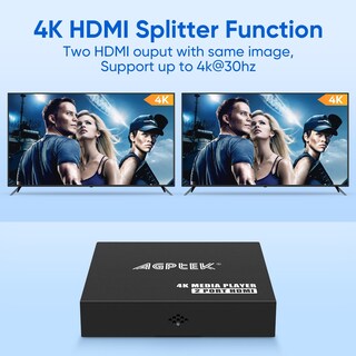 Foto 7 | Foto 7 | Reproductor Multimedia Para Tv Mypin 4k @30hz Hdmi Con Dos Salidas Hdmi - Venta Internacional.