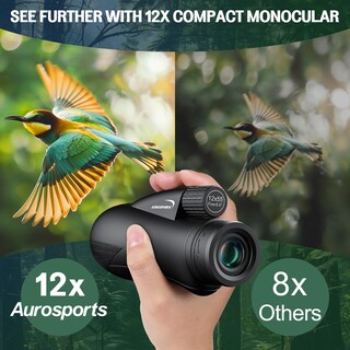 Foto 2 | Foto 2 | Monocular Aurosports 12x55 De Alta Potencia Con Adaptador Para Smartphone - Venta Internacional.