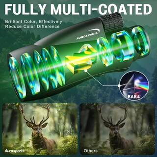 Foto 5 | Foto 5 | Monocular Aurosports 12x55 De Alta Potencia Con Adaptador Para Smartphone - Venta Internacional.