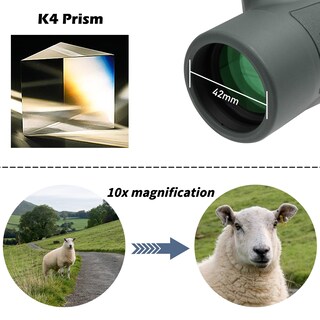 Foto 3 | Foto 3 | Telescopio Monocular Tydeux 10x42 Hd K4 Prism - Venta Internacional.