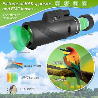 Foto 2 | Foto 2 | Telescopio Monocular Huanqiusensmart 50x60 De Alta Potencia - Venta Internacional.