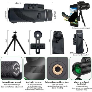 Foto 6 | Foto 6 | Telescopio Monocular Huanqiusensmart 50x60 De Alta Potencia - Venta Internacional.