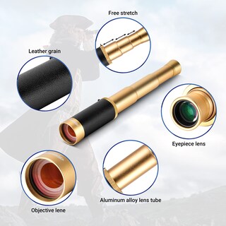 Foto 6 | Foto 6 | Telescopio Monocular Aomekie Pirate 25x50 Con Bolsa Y Estuche - Venta Internacional.