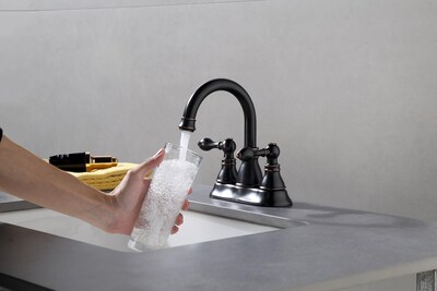 Foto 2 | Foto 2 | Grifo Para Lavabo De Baño 3 Orificios Bronce Frotado Con Aceite - Venta Internacional.