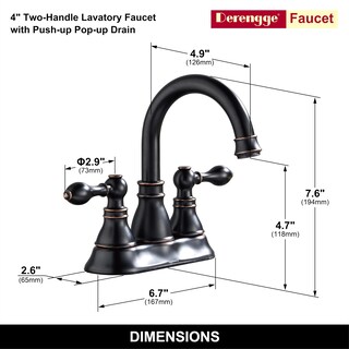 Foto 6 | Foto 6 | Grifo Para Lavabo De Baño 3 Orificios Bronce Frotado Con Aceite - Venta Internacional.