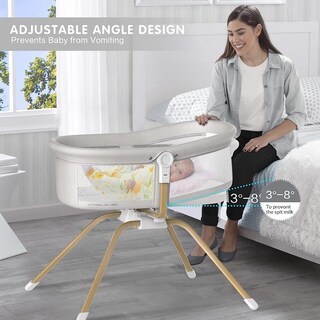 Foto 3 | Foto 3 | Cesta Angelbliss 3 En 1 Mecedora Y Mesita De Noche Color Blanco - Venta Internacional.