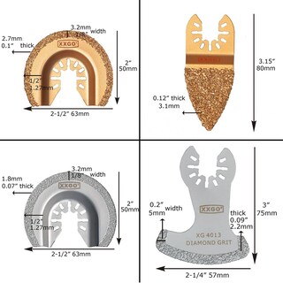 Foto 2 | Foto 2 | Saw Blades Xxgo Multiherramienta Oscilante De Carburo De Diamante 4 Unidades - Venta Internacional.