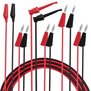 Foto 1 | Foto 1 | Cables Para Multímetro Micsoa Juego De Conectores Y Miniganchos De Cocodrilo A Plátano (3 Pares) - Venta Internacional.