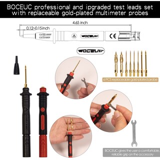 Foto 4 | Foto 4 | Kit De Cables De Prueba Boceuc - Multímetro De Silicona Cat Iii (1000 V) - Venta Internacional.