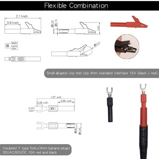 Foto 5 | Foto 5 | Kit De Cables De Prueba Boceuc - Multímetro De Silicona Cat Iii (1000 V) - Venta Internacional.