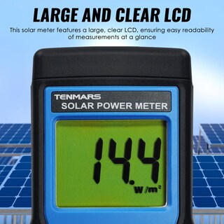 Foto 7 | Foto 7 | Medidor De Energía Solar Portátil Tenmars De Irradiación Solar De 2000 W/m² - Venta Internacional.