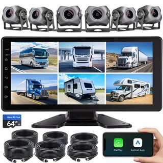 Foto 1 | Foto 1 | Dash Cam Seventour De 6 Canales 1080p Con Monitor Táctil De 10 33 Pulgadas - Venta Internacional.