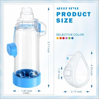 Foto 6 | Foto 6 | Espaciador Inhalador Sawozu Nessi Otc Para Niños Y Adultos Color Azul - Venta Internacional.