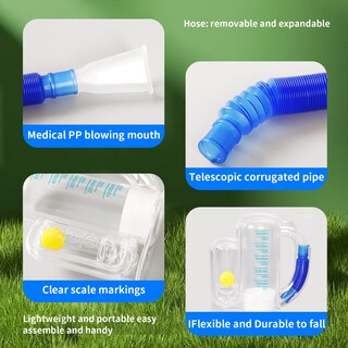 Foto 4 | Foto 4 | Entrenador De Respiración Incentive Spirometer Accrest White02 5000 Ml - Venta Internacional.