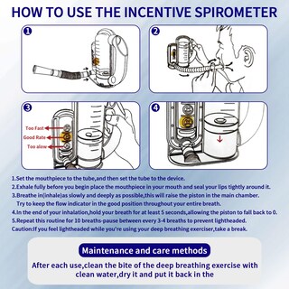 Foto 6 | Foto 6 | Entrenador De Respiración Incentive Spirometer Accrest White02 5000 Ml - Venta Internacional.