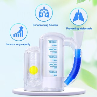 Foto 2 | Foto 2 | Espirómetro Incentive Foxuncle Entrenador Pulmonar Para Adultos 1000 Ml 5000 Ml - Venta Internacional.