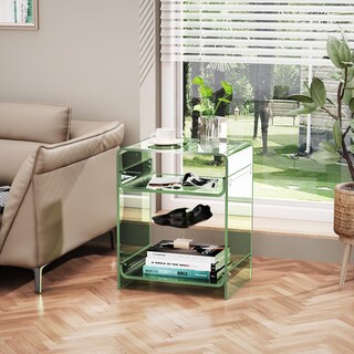 Foto 6 | Foto 6 | Tocadiscos Acrylicolor Para Mesa Auxiliar Con Estante De Almacenamiento Transparente - Venta Internacional.