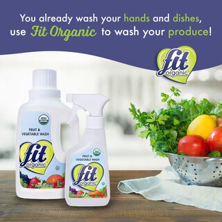 Foto 6 | Foto 6 | Producto De Frutas Y Verduras Wash Soaker Fit Organic 960 Ml - Venta Internacional.