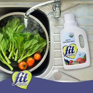 Foto 7 | Foto 7 | Producto De Frutas Y Verduras Wash Soaker Fit Organic 960 Ml - Venta Internacional.