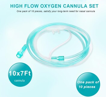 Foto 2 | Foto 2 | Cánula Nasal De Oxígeno Hxzsyt High-flow Ultra Soft Paquete De 10 - Venta Internacional.