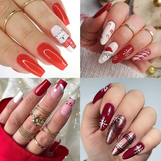 Foto 7 | Foto 7 | Pegatinas Para Decoración De Uñas Kehkfsef Diseño De Copo De Nieve Navideño 3d Autoadhesivas - Venta Internacional.