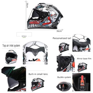 Foto 5 | Foto 5 | Casco De Moto Motuomr Integral Aprobado Por El Dot Unisex - Venta Internacional.