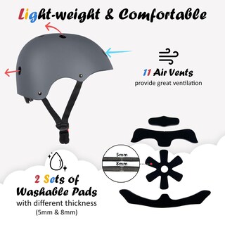 Foto 5 | Foto 5 | Casco De Bicicleta Ouwoer Ajustable Multideportivo Para Niños Pequeños Y Jóvenes - Venta Internacional.