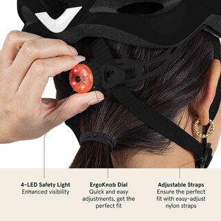 Foto 3 | Foto 3 | Casco De Bicicleta Retrospec Silas Para Adulto Con Color Negro Ligero - Venta Internacional.