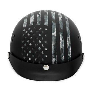 Foto 4 | Foto 4 | Casco De Moto Vcan Cruiser Liso Plano Negro De Media Cara - Venta Internacional.