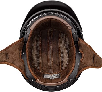 Foto 7 | Foto 7 | Casco De Moto Vcan Cruiser Liso Plano Negro De Media Cara - Venta Internacional.
