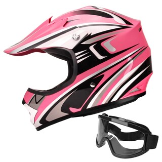 Foto 1 | Foto 1 | Casco De Motocross Jagasol Dot Youth Para Niños De 8 A 14 Años Color Rosa (y-s) - Venta Internacional.