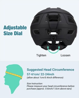 Foto 6 | Foto 6 | Casco De Bicicleta De Montaña Favoto Dual Shell Ligero Negro - Venta Internacional.