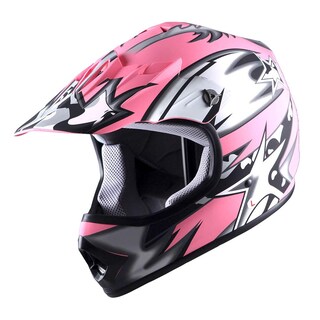 Foto 2 | Foto 2 | Casco De Motocross 1storm Matt Star Pink Youth Con Gafas Y Guantes - Venta Internacional.