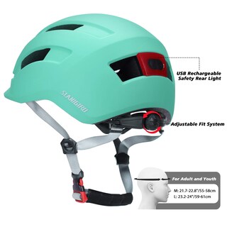 Foto 2 | Foto 2 | Casco De Bicicleta Slanigiro Para Adultos Urban Road Para Hombre Y Mujer Con Luz - Venta Internacional.