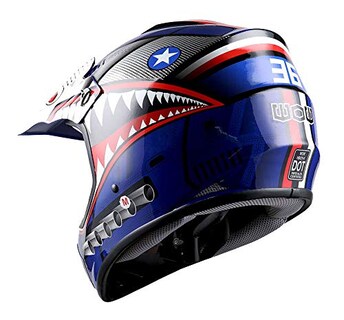Foto 5 | Foto 5 | Casco De Motocross 1storm Shark Blue Kids M 51-52 Cm + Gafas - Venta Internacional.