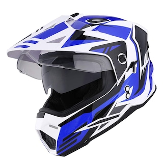 Foto 1 | Foto 1 | Casco 1storm Storm Force Blue Dual Sport Con Doble Visera Talla L - Venta Internacional.