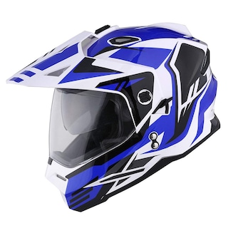 Foto 3 | Foto 3 | Casco 1storm Storm Force Blue Dual Sport Con Doble Visera Talla L - Venta Internacional.