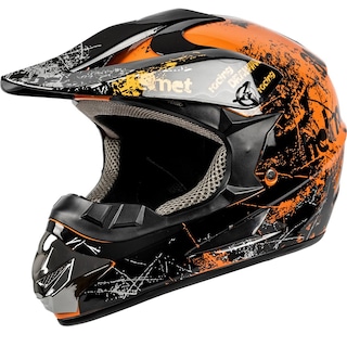 Foto 3 | Foto 3 | Casco De Motocross Yesmotor Para Jóvenes Y Niños Integral Dot Naranja - Venta Internacional.