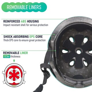 Foto 3 | Foto 3 | Casco Mountalk Para Monopatín Para Niños Jóvenes Y Adultos Negro Mate - Venta Internacional.