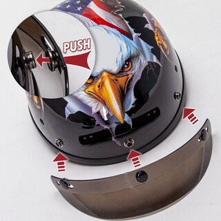 Foto 4 | Foto 4 | Casco Cartman Cruiser Scooter Para Motocicleta Half Face Dot - Venta Internacional.