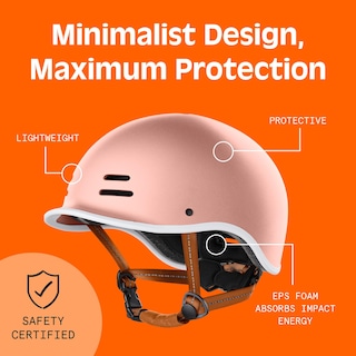 Foto 5 | Foto 5 | Casco De Bicicleta Retrospec Remi Para Hombre Y Mujer En Oro Rosa M 57-59 Cm - Venta Internacional.