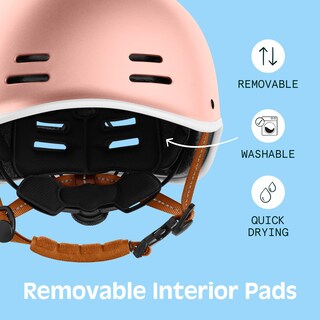 Foto 6 | Foto 6 | Casco De Bicicleta Retrospec Remi Para Hombre Y Mujer En Oro Rosa M 57-59 Cm - Venta Internacional.