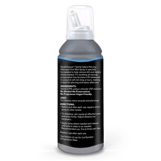 Foto 2 | Foto 2 | Aerosol Estéril Con Solución Salina Para Después De Piercings Medicleanse 225 Ml - Venta Internacional.